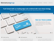 Tablet Screenshot of momentumitgroup.com